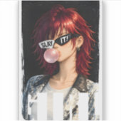 Sticker TUEZ-LE ! – Collection Rebelle Bubble-gum (Devant)