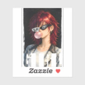 Sticker TUEZ-LE ! – Collection Rebelle Bubble-gum (Feuille)