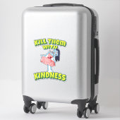 Sticker Tuez-Les Avec Kindness Ballerina Zombie (Sur valise)