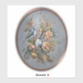 Sticker Tufted Titmice (Feuille)