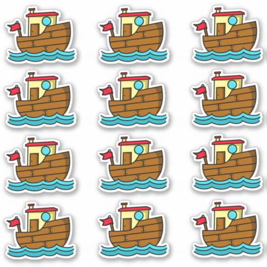 Sticker Tugboat Cute (Devant)