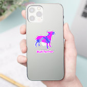 Sticker Tuler Chien Hot Rose & Blue Custom (Téléphone)