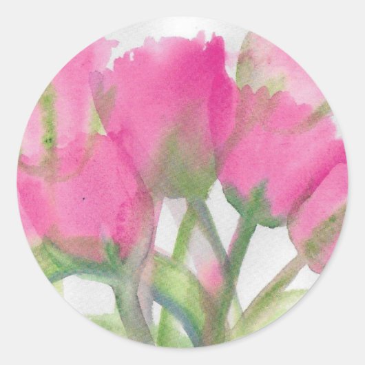 Sticker Tulip Rose (Devant)