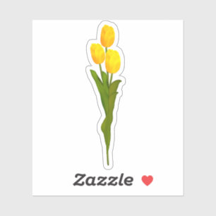 Sticker Tulipes jaunes