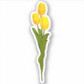 Sticker Tulipes jaunes (Devant)