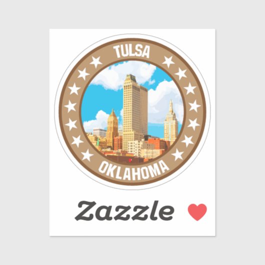 Sticker Tulsa (Feuille)