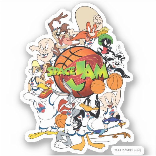 Sticker TUNE SQUAD™ Group SPACE JAM™ logo (Devant)