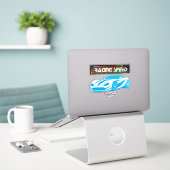 Sticker Turbo Racing Speed Car – Performance Auto Art (Ordinateur portable sur le bureau)