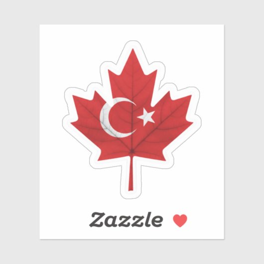 Sticker Turkish Canadian (Feuille)