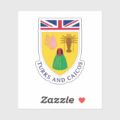 Sticker Turks and Caicos (Feuille)