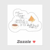 Sticker Turmeric, Gingembre, Citation De Thé Drôle (Feuille)