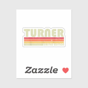 Sticker TURNER Funny Job Title Profession Anniversaire Tra