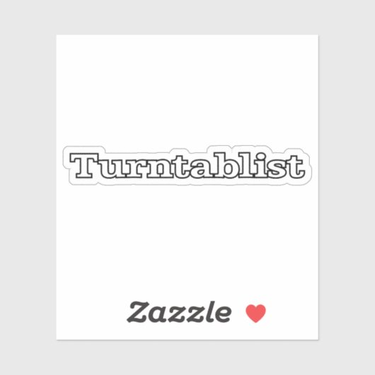 Sticker Turntablist (Feuille)