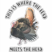 Sticker Turquie Appelez Chasse Drôle Citation À L'Extérieu (Devant)