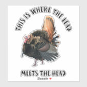 Sticker Turquie Appelez Chasse Drôle Citation À L'Extérieu (Feuille)