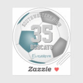 Sticker Turquoise équipe gris couleurs enfants banquet de  (Feuille)