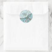 Sticker turquoise Floral (Sac)