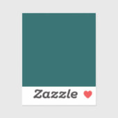 Sticker Turquoise foncé (couleur solide) (Feuille)