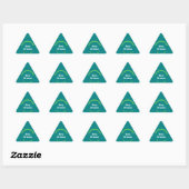Sticker turquoise Green Business Christmas (Feuille)