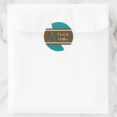 Sticker turquoise Personnaliser Dernier et prénom (Sac)