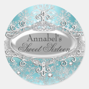 Sticker turquoise Princess Winter Wonderland Sweet