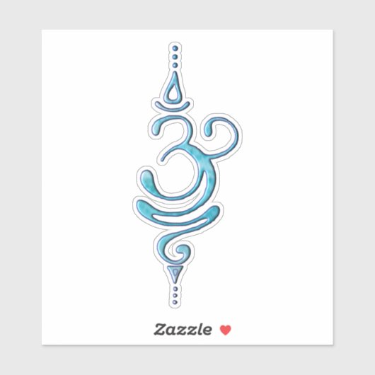 Sticker Turquoise Respirer (Feuille)