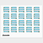 Sticker Turquoise Sandy Tots Salty Kisses (Feuille)