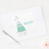 Sticker turquoise Whimsical Chic Mariage (Enveloppe)