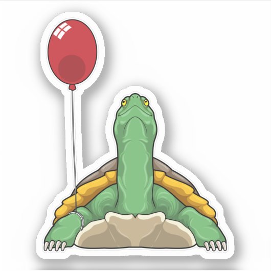 Sticker Turtle Balloon (Devant)