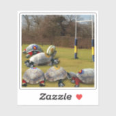 Sticker Turtle Rugby Sports (Feuille)