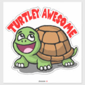Sticker Turtley Awesome (Feuille)
