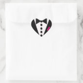 Sticker Tuxedo Vous Choisissez La Couleur Rose (Sac)