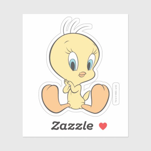 Sticker TWEETY™ Dans La Pose Nuageuse (Feuille)