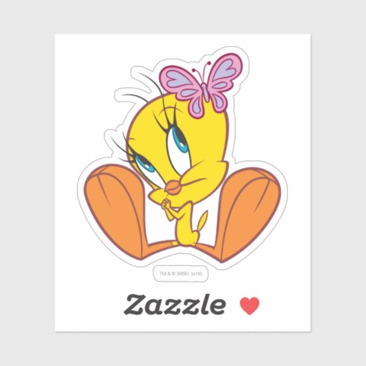 Sticker TWEETY™ et Papillon (Feuille)