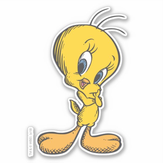 Sticker TWEETY™ Shy (Devant)