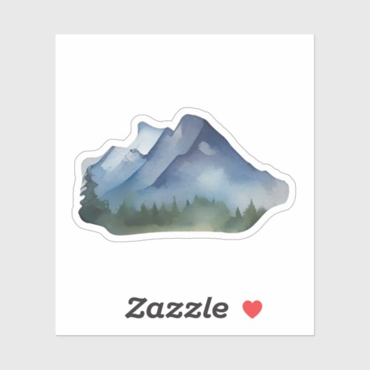 Sticker Twilight Over Fir Ridge (Feuille)