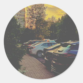 Sticker Twilight Urban Round - Personnalisable