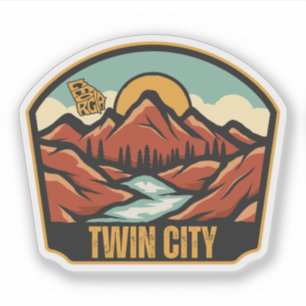 Sticker Twin City, Géorgie