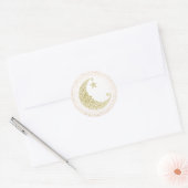 Sticker Twinkle Little Star Gold Moon rose (Enveloppe)