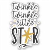 Sticker Twinkle Twinkle Little Star Doodle (Devant)