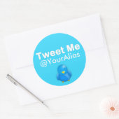 Sticker Twitter : Tweetez-moi @YourAlias (Enveloppe)