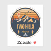 Sticker Two Hills (Alberta) (Feuille)