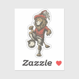 Sticker Two‑Tailed Lion Striker