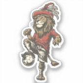 Sticker Two‑Tailed Lion Striker (Recto)