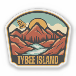 Sticker Tybee Island, Géorgie