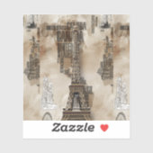 Sticker Typegraphie Paris (Feuille)