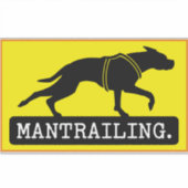 Sticker Typewriter de Mantrailing (Devant)
