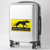 Sticker Typewriter de Mantrailing (Sur valise)