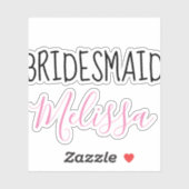 Sticker Typographie de votre Mariage d'domestiques (Feuille)
