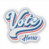 Sticker Typographie des élections (Devant)